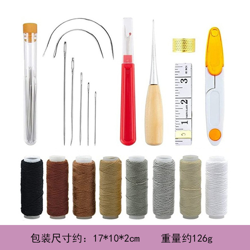 Leatherwork Hand Sewing Needles - Deri İğneli Deri Çalışma Seti Dikiş