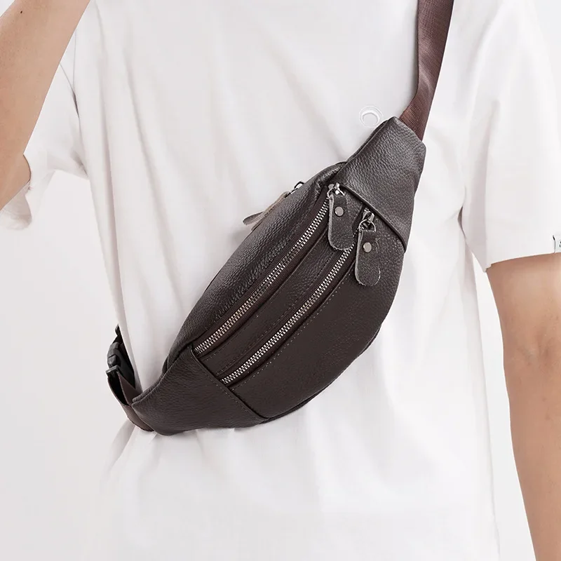 Leather Work Bag Laptop - Hakiki Deri Erkek Bel Çantası Çok