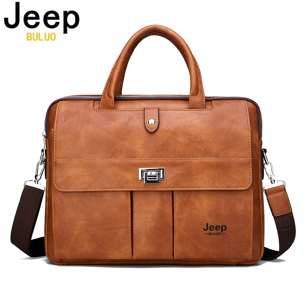 Leatherwork Letters - Jeep Buluo Erkek Deri Evrak Çantası