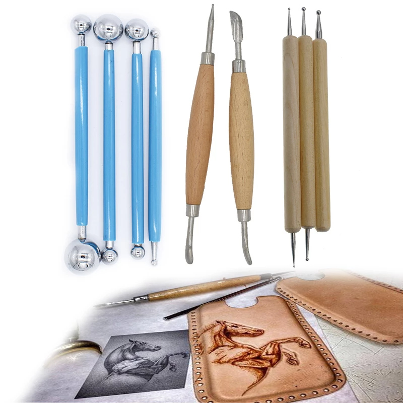 Leatherwork Hand Press - Deri oyma aracı nokta Stylus ekleme