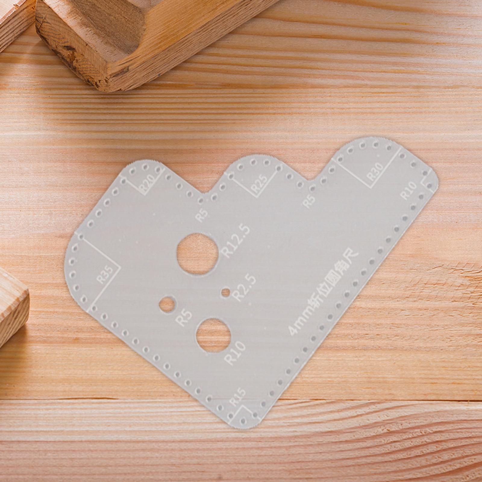 Leatherwork Templates - Daire Şablonu Şeffaf Akrilik Kapitone Cetveli