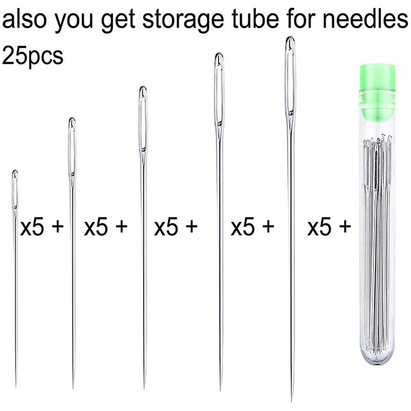 25 Adet Büyük Gözlü El Dikiş İ - Leatherwork Hand Sewing Needles incelemesi ve fiyatı