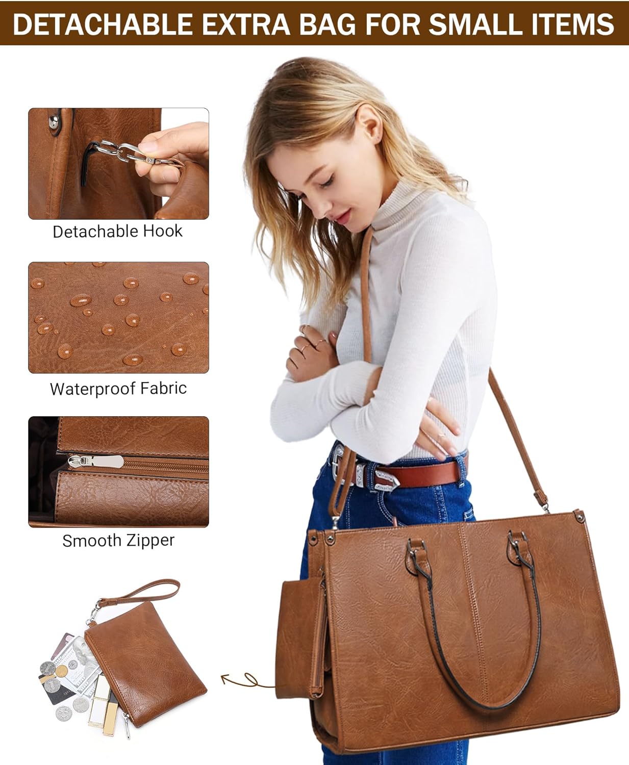 Kadınlar için İzoleli Beslenme - Leather Work Bag Laptop incelemesi ve fiyatı