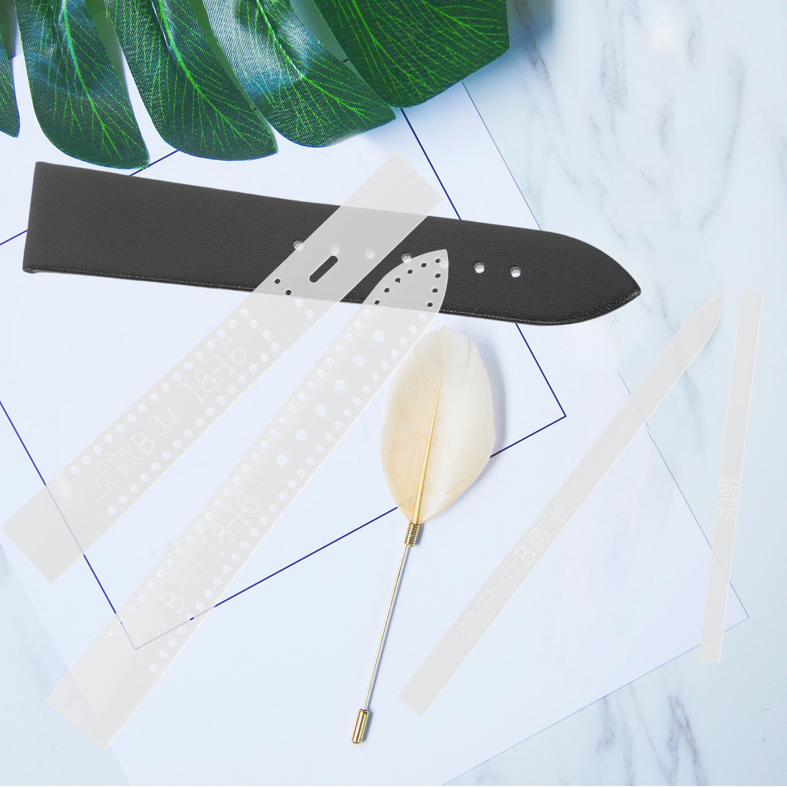 8 Parça Akrilik Saat Kayışı Şa - Leatherwork Templates incelemesi ve fiyatı