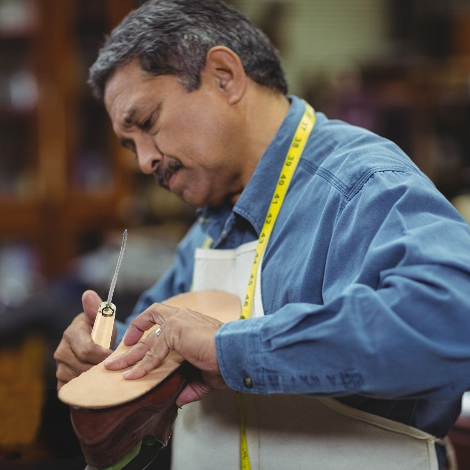 1 takım sağlam pirinç saplı ka - Leatherwork Hand Sewing Needles incelemesi ve fiyatı