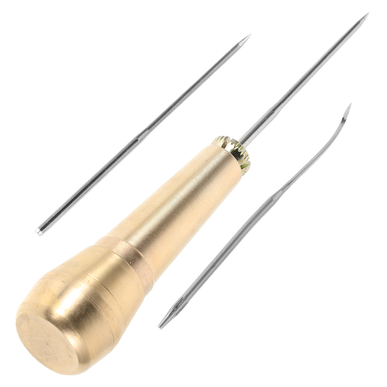 1 takım sağlam pirinç saplı ka - Leatherwork Hand Sewing Needles incelemesi ve fiyatı