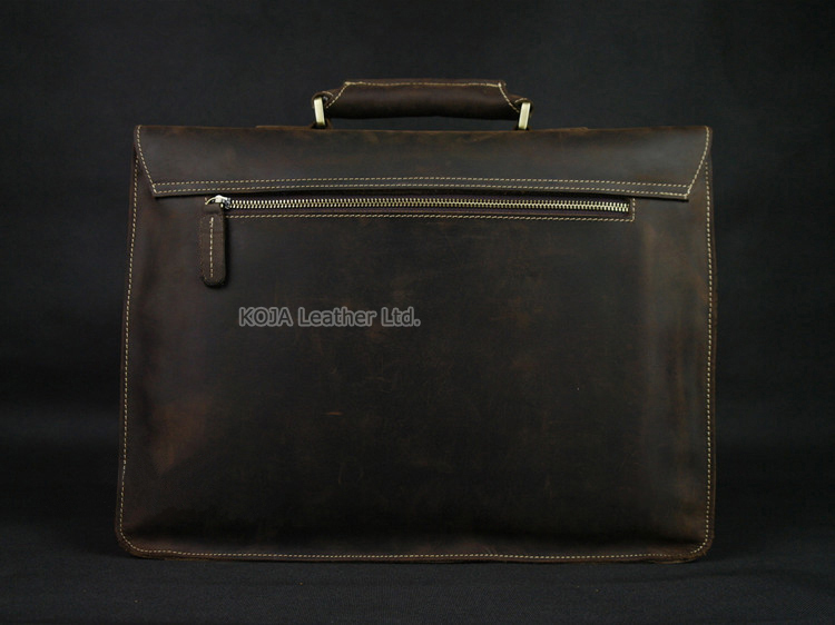 Vintage çılgın at hakiki deri  - Leather Work Bag Laptop incelemesi ve fiyatı