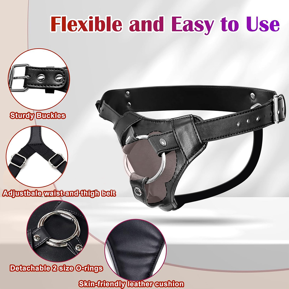 Kayışlı Yapay Penis Kemer Seti - Leather Work Harness incelemesi ve fiyatı