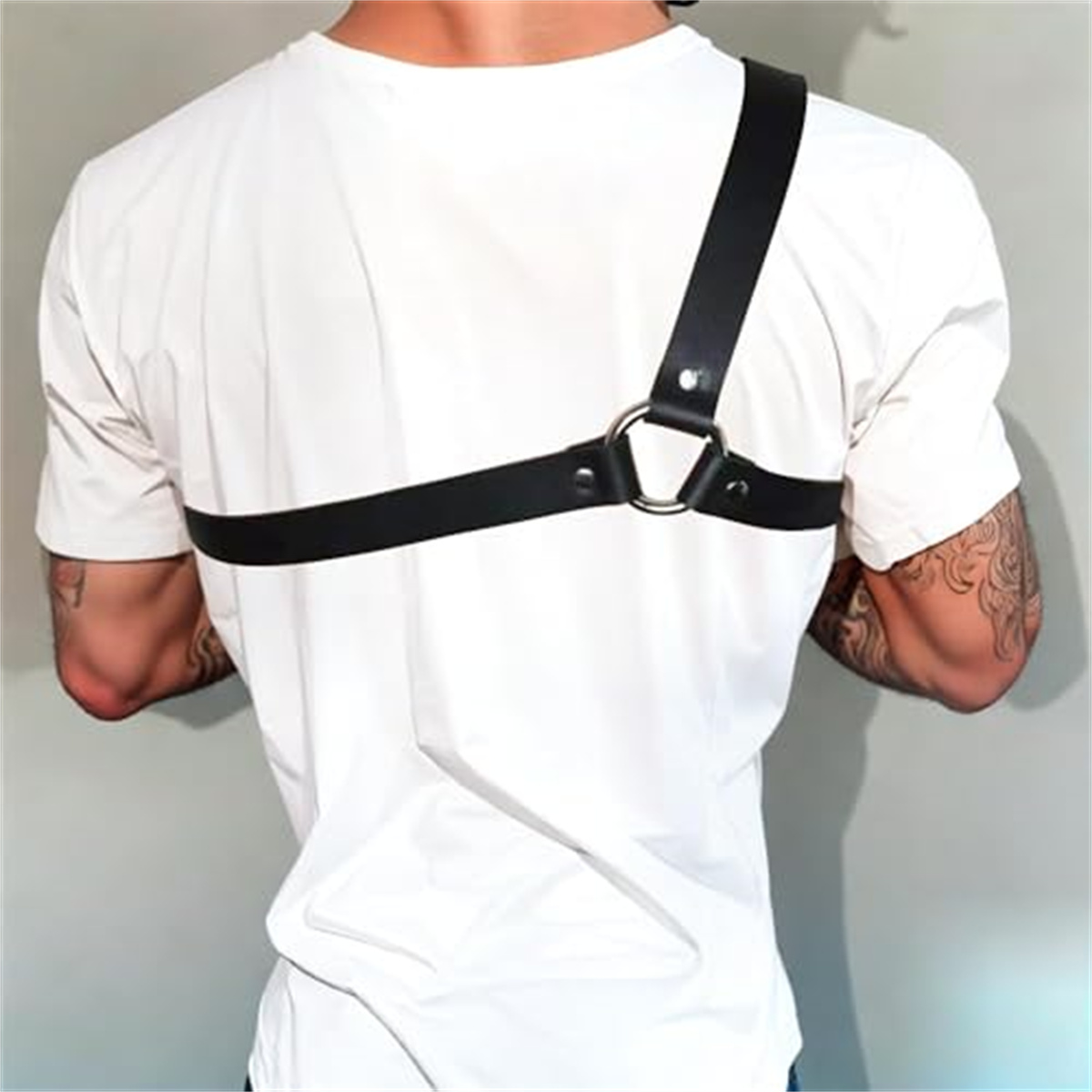 Gotik Erkek Deri Askılı Kemer  - Leather Work Harness incelemesi ve fiyatı