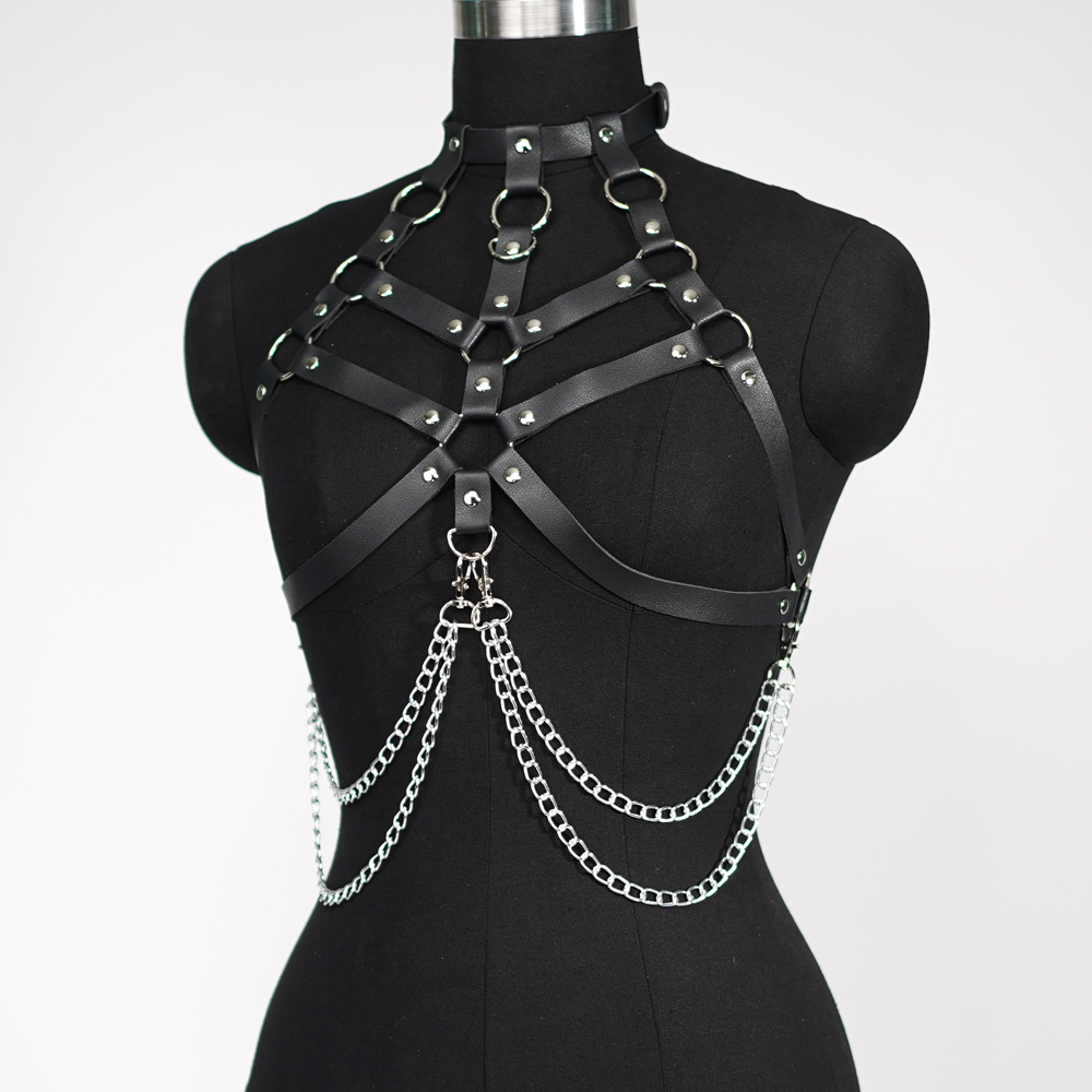 Kadınlar Seksi Koşum Kemer Göğ - Leather Work Harness incelemesi ve fiyatı