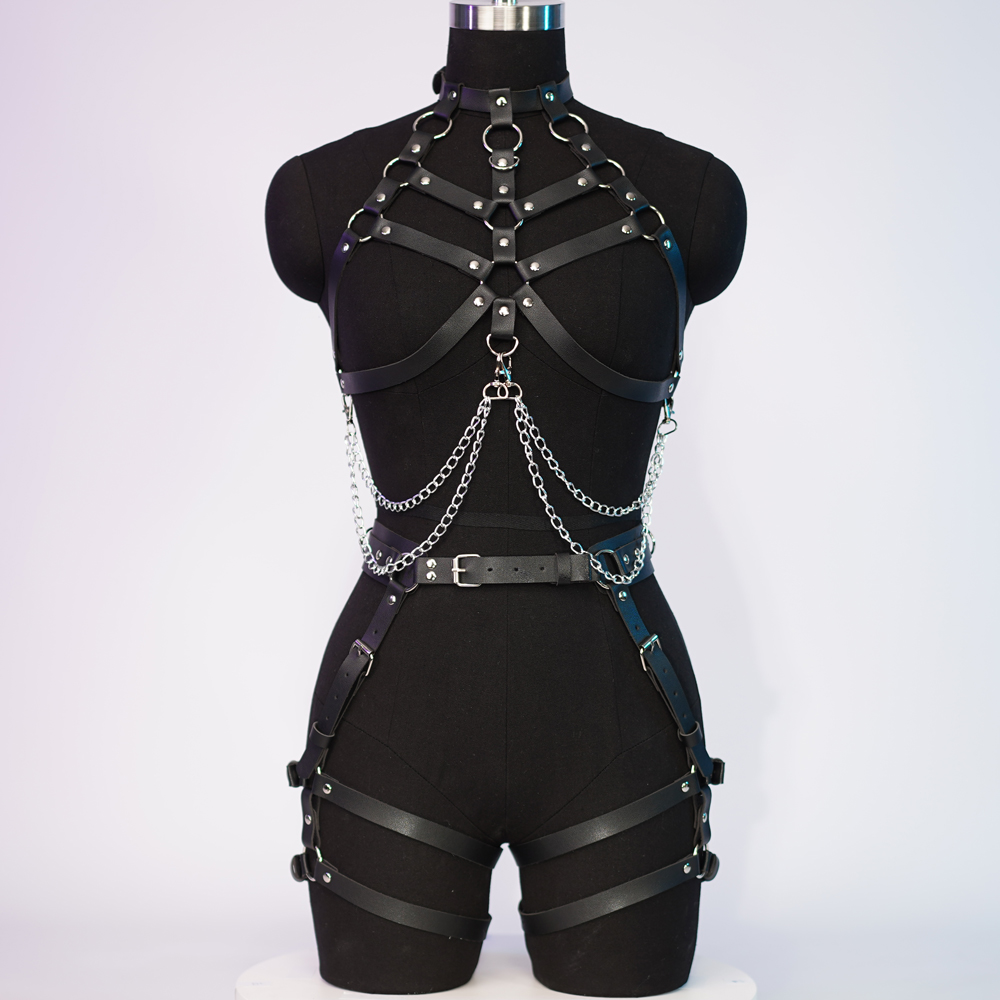 Kadınlar Seksi Koşum Kemer Göğ - Leather Work Harness incelemesi ve fiyatı