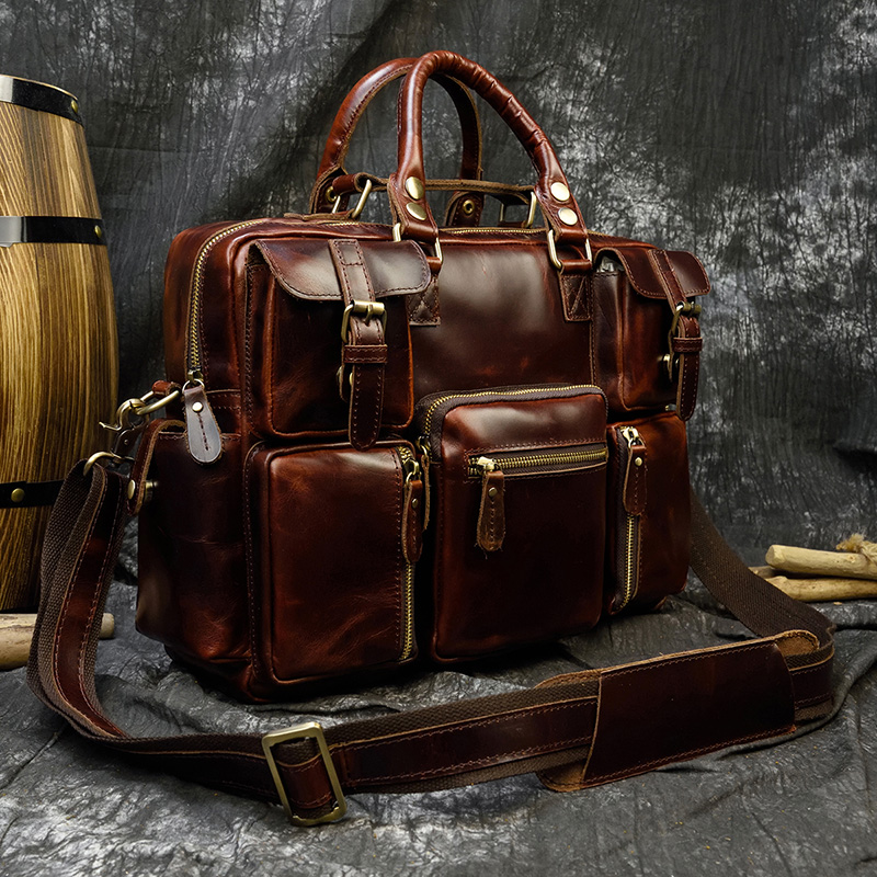 Erkek hakiki deri evrak çantas - Leather Work Bag Laptop incelemesi ve fiyatı