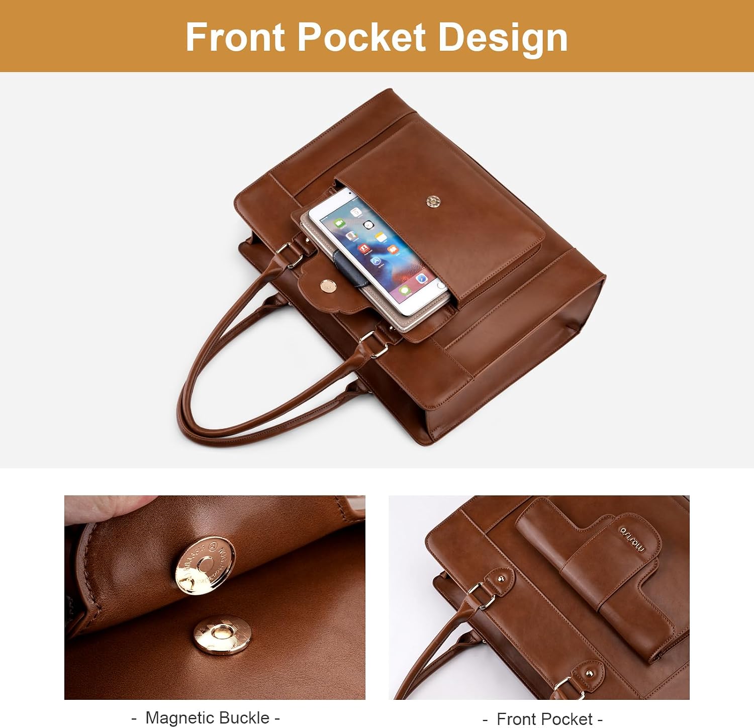 MOSISO Kadınlar için Laptop Ça - Leather Work Bag Laptop incelemesi ve fiyatı