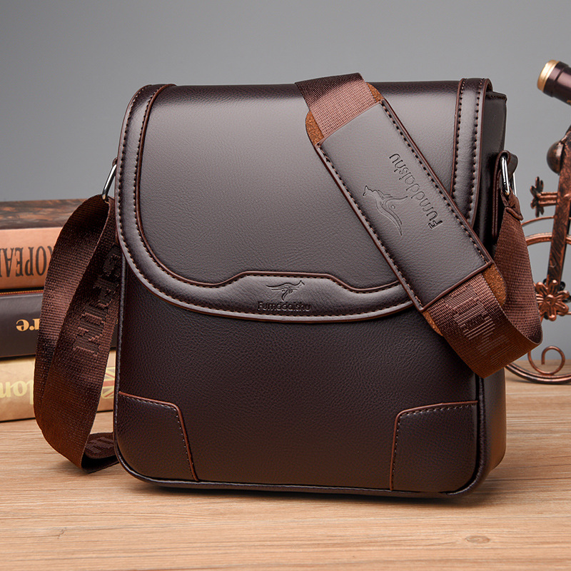 Lüks marka erkek deri omuz çan - Leatherwork Letters incelemesi ve fiyatı