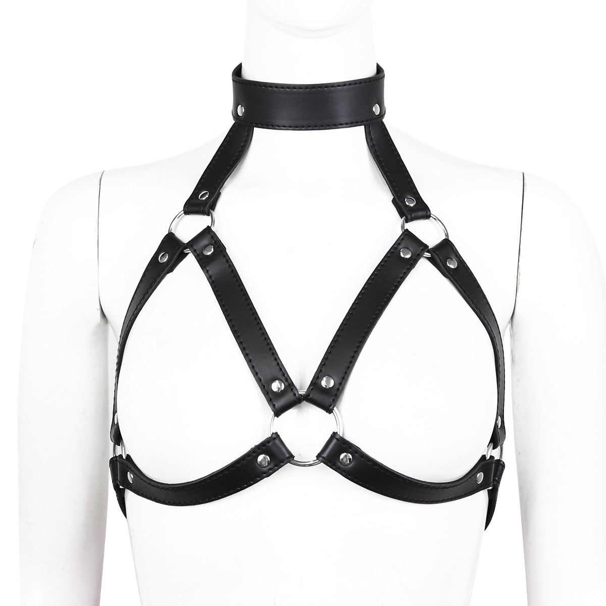 Kadın moda demeti kemer göğüs  - Leather Work Harness incelemesi ve fiyatı