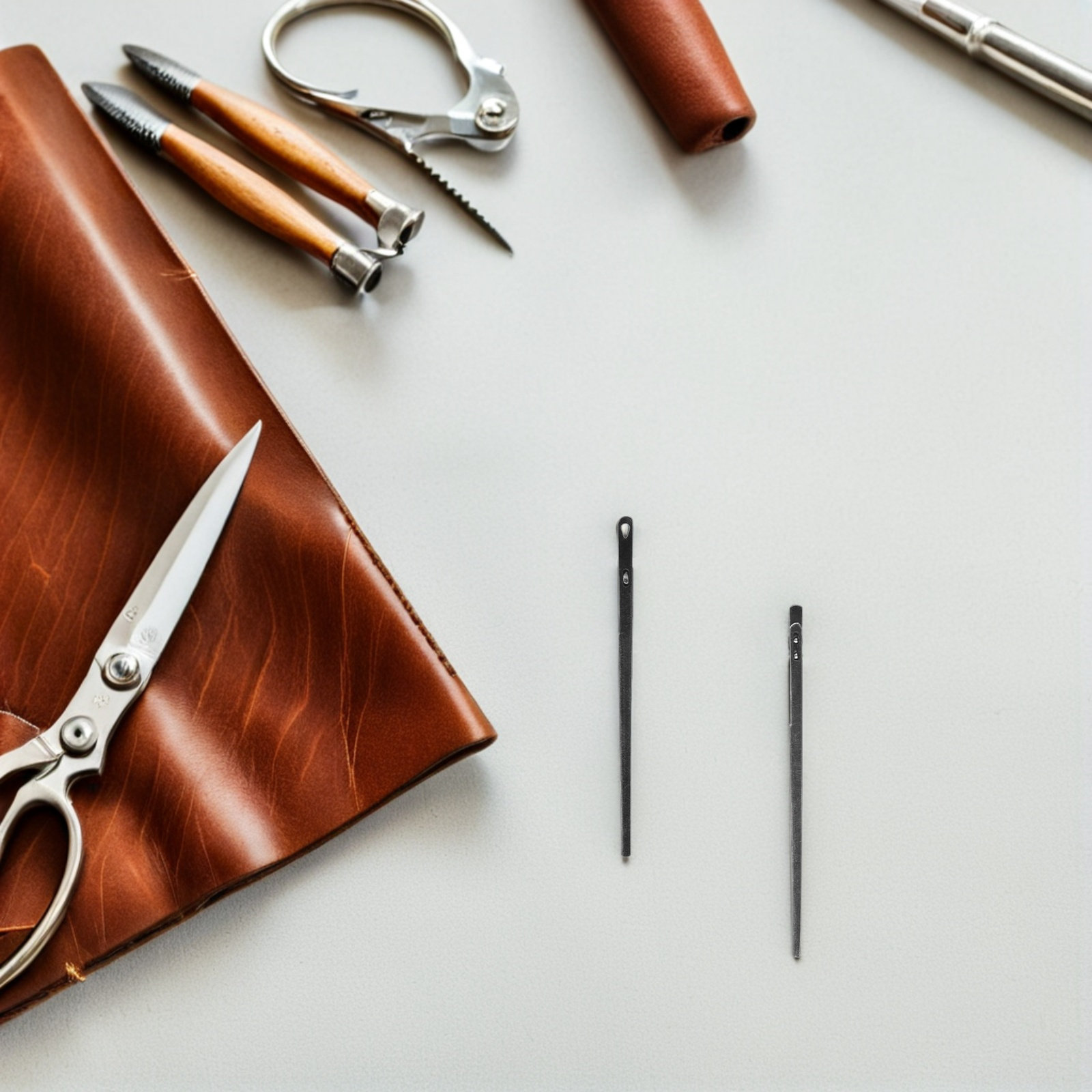 8 adet çelik deri işleme iğnel - Leatherwork Hand Sewing Needles incelemesi ve fiyatı