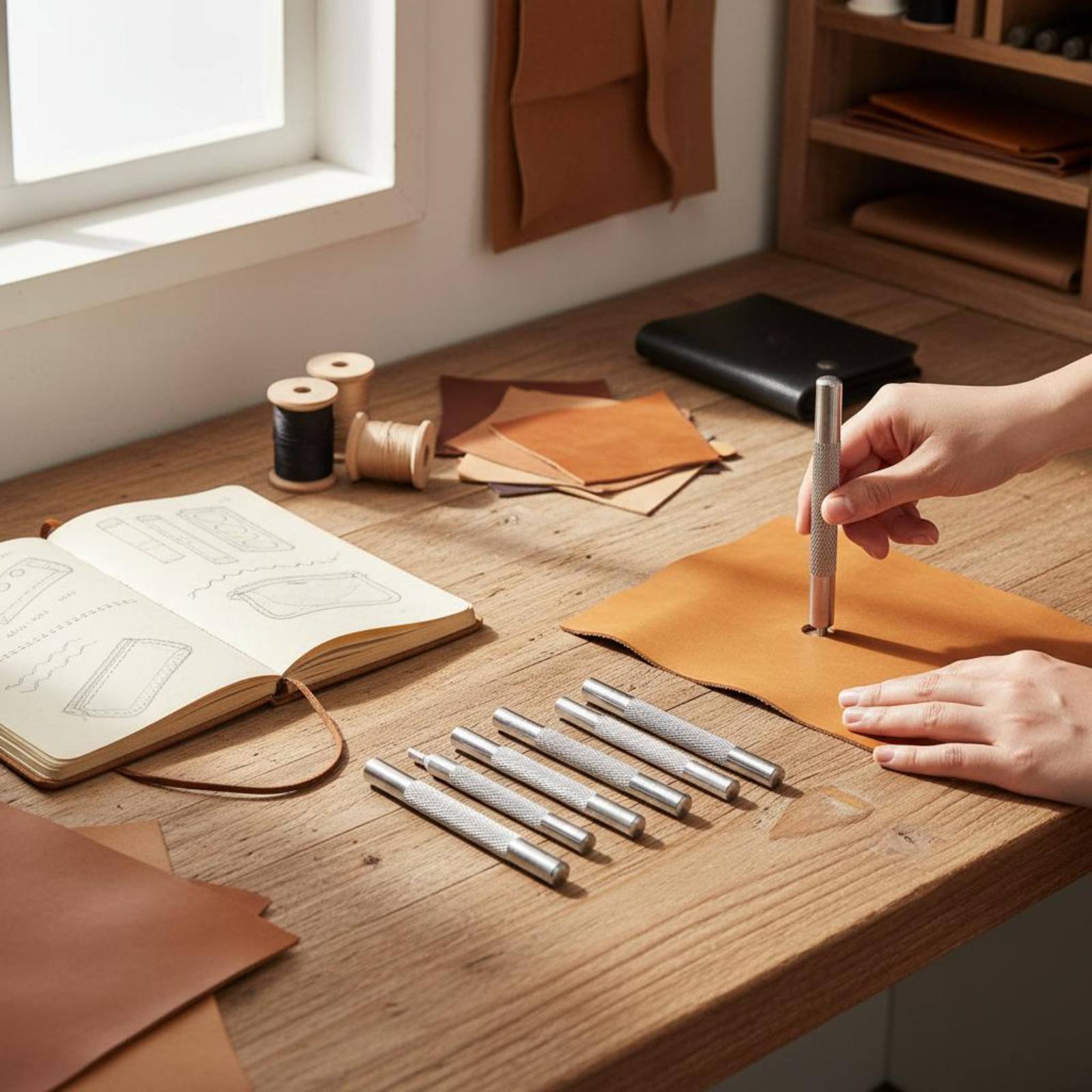 11 Parça Çıtçıt Alet Seti Uzun - Leatherwork Rivet Setter incelemesi ve fiyatı