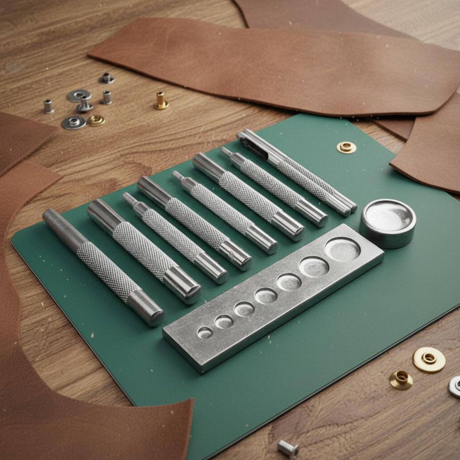 11 Parça Çıtçıt Alet Seti Uzun - Leatherwork Rivet Setter incelemesi ve fiyatı