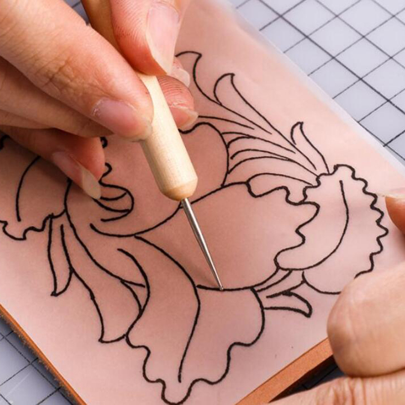 Deri oyma aracı nokta Stylus e - Leatherwork Hand Press incelemesi ve fiyatı