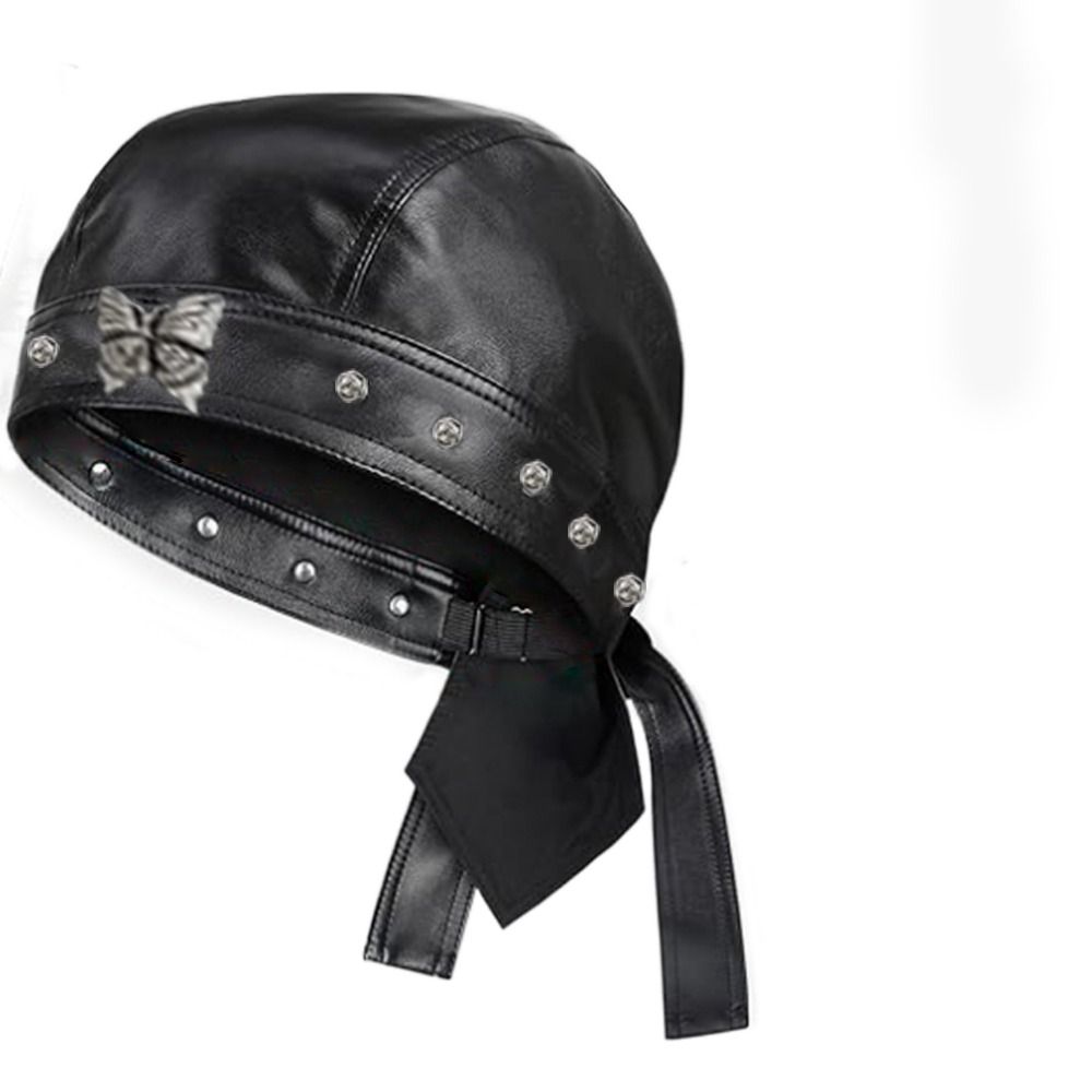 Yeni PU Deri Siyah Biker Şapka - Leather Work Hat incelemesi ve fiyatı
